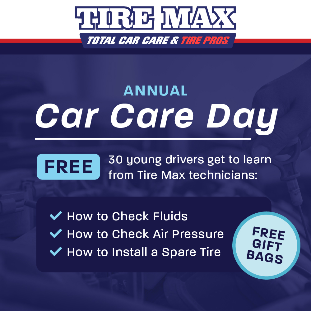 join us for car care day!, tire max total car care