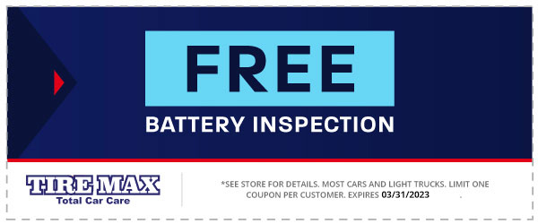 free battery inspection coupon